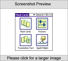 LingvoSoft FlashCards English  Czech for Palm OS Screenshot